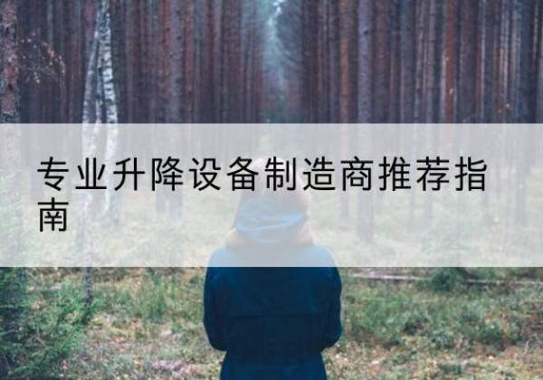 卫东电动剪叉升降平台厂家-专业升降设备制造商推荐指南